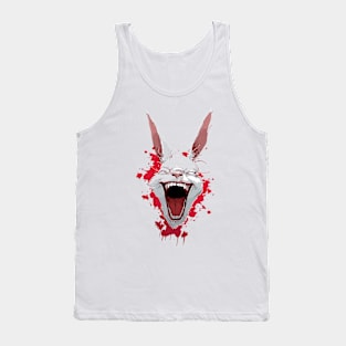 Beware White Rabbit Comic Horror Art II Tank Top